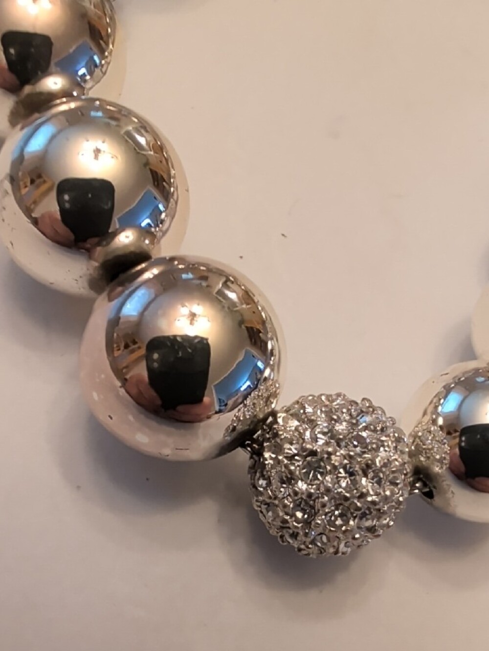 Ralph Lauren Vintage Silver-Tone Pavé & Polished Bead Bracelet - Picture 2 of 10